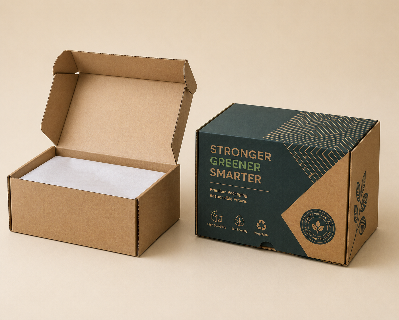 Premium corrugated packaging box UAE