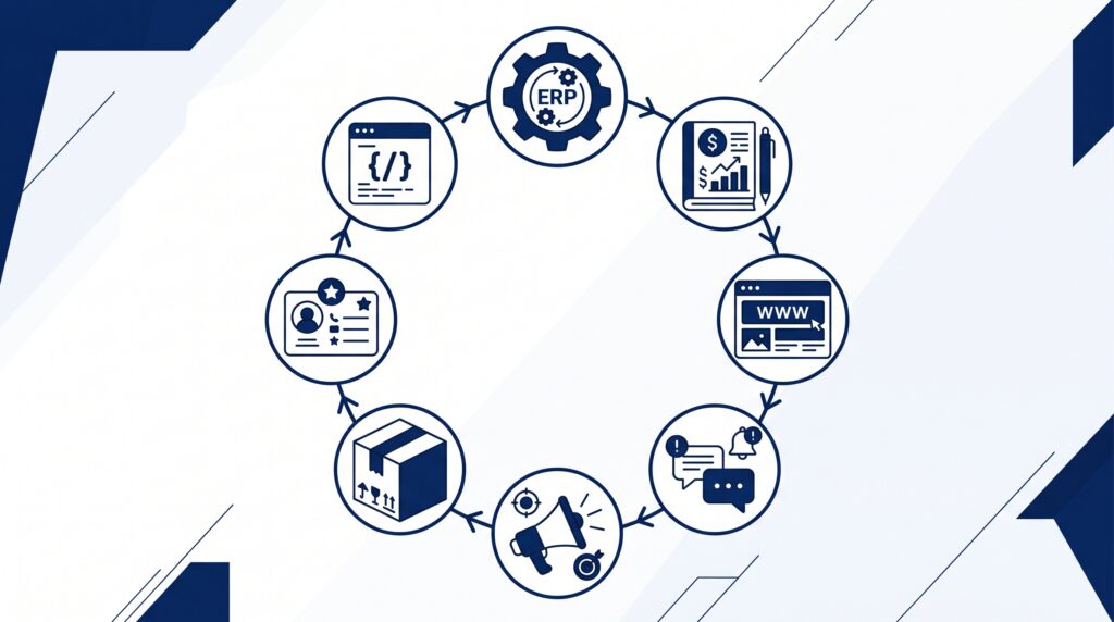 business growth services UAE - ERP, accounting, website, marketing, packaging, CRM, software